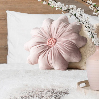 Vankúš FLORES 5 pudrový